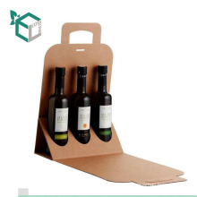 Caja de papel gruesa de cartón para paquetes de vino Kraft